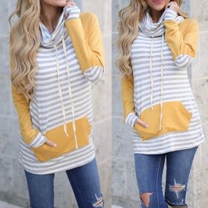 💥SALE!💥 Cowl Neck Striped Top